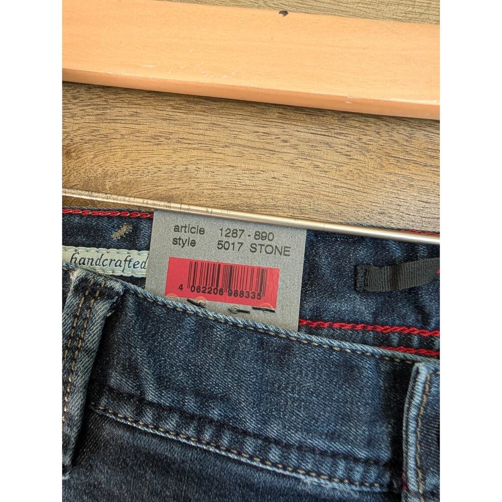 Alberto Jeans Mens 34x34 Blue Denim Super Stretch Modern Fit Straight 5017 NWT - Picture 4 of 7